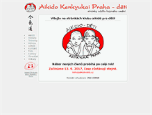 Tablet Screenshot of aikidodeti.cz